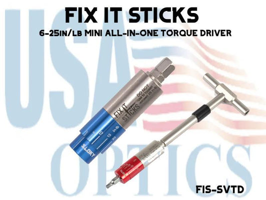 FIX IT STICKS, FIS-SVTD, 6-25in/lb MINI ALL-IN-ONE TORQUE DRIVER