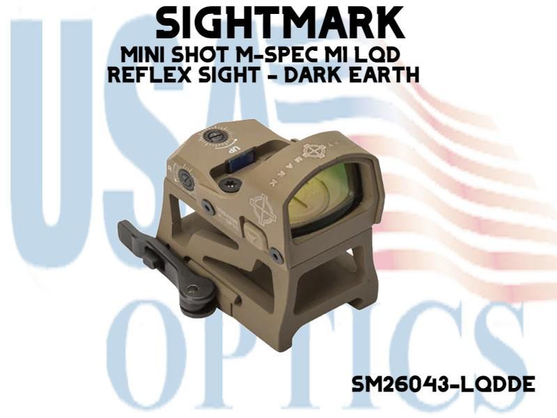 SIGHTMARK, SM26043-LQDDE, MINI SHOT M-SPEC M1 LQD REFLEX SIGHT - DARK EARTH