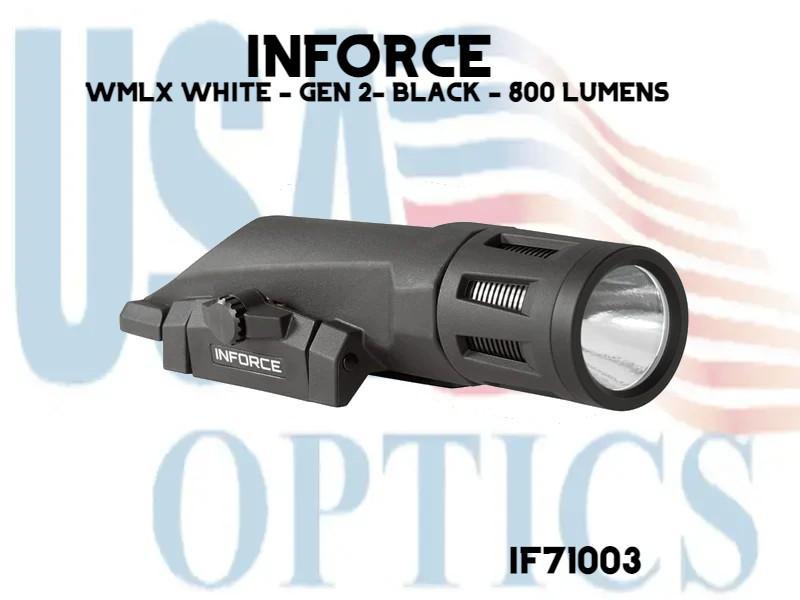 INFORCE, IF71003, WMLX WHITE - GEN 2- BLACK - 800 LUMENS