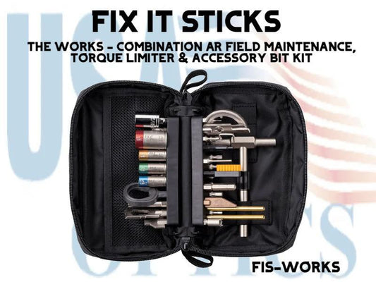 FIX IT STICKS, FIS-WORKS, THE WORKS - COMBINATION AR FIELD MAINTENANCE, TORQUE LIMITER & ACCESSORY BIT KIT