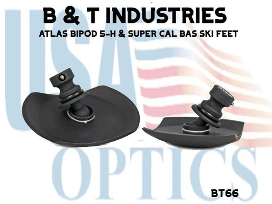 B & T INDUSTRIES, BT66, ATLAS BIPOD 5-H & SUPER CAL BAS SKI FEET