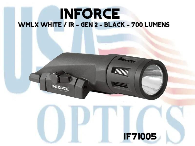 INFORCE, IF71005, WMLX WHITE / IR - GEN 2 - BLACK - 700 LUMENS