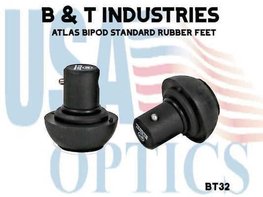 B & T INDUSTRIES, BT32, ATLAS BIPOD STANDARD RUBBER FEET