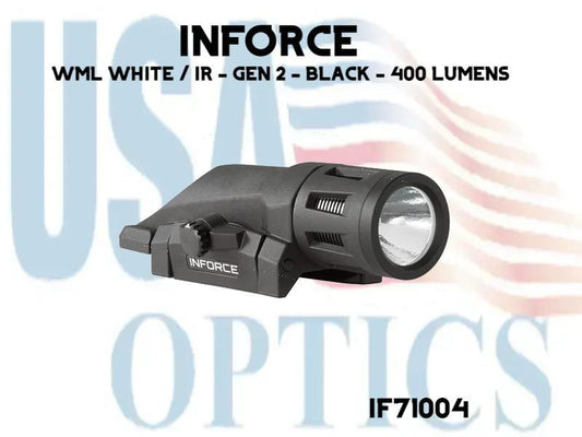 INFORCE, IF71004, WML WHITE / IR - GEN 2 - BLACK - 400 LUMENS