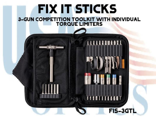 FIX IT STICKS, FIS-3GTL, 3-GUN COMPETITION TOOLKIT WITH INDIVIDUAL TORQUE LIMITERS