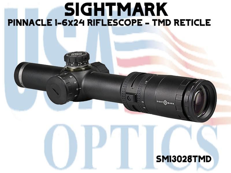 SIGHTMARK, SM13028TMD, PINNACLE 1-6x24 RIFLESCOPE - TMD RETICLE