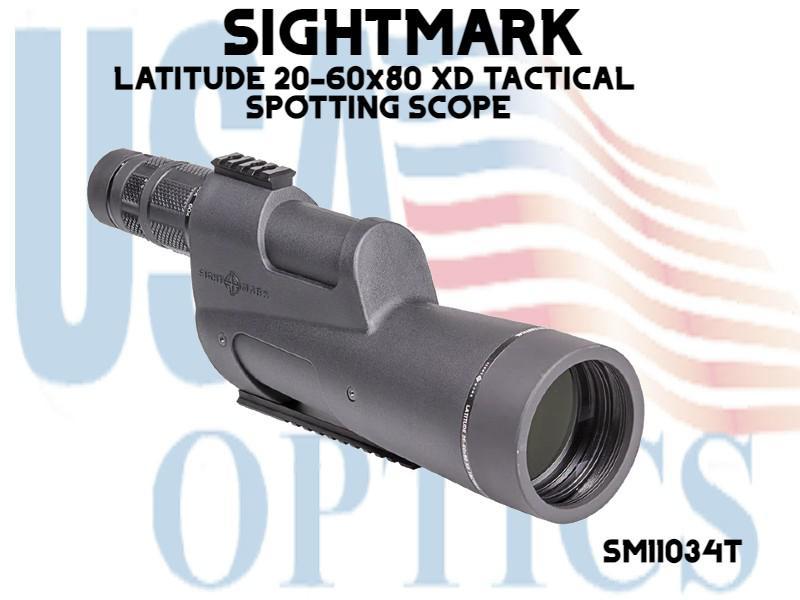 SIGHTMARK, SM11034T, LATITUDE 20-60x80 XD TACTICAL SPOTTING SCOPE