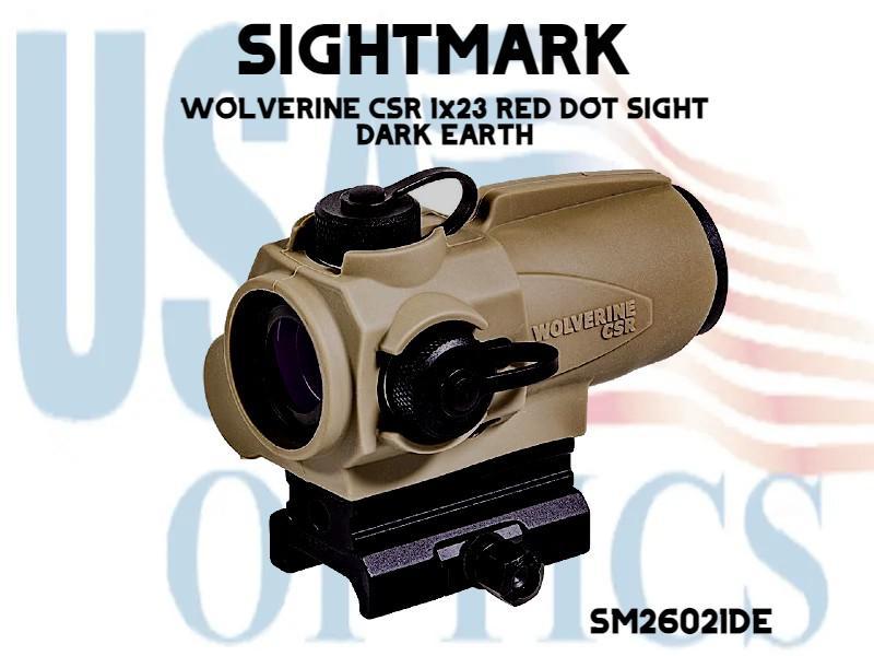 SIGHTMARK, SM26021DE, WOLVERINE CSR 1x23 RED DOT SIGHT - DARK EARTH
