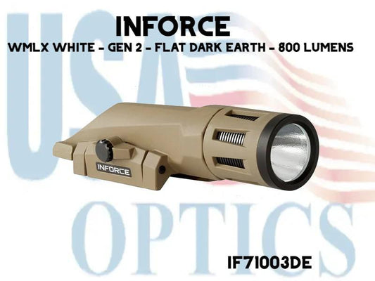 INFORCE, IF71003DE, WMLX WHITE - GEN 2 - FLAT DARK EARTH - 800 LUMENS