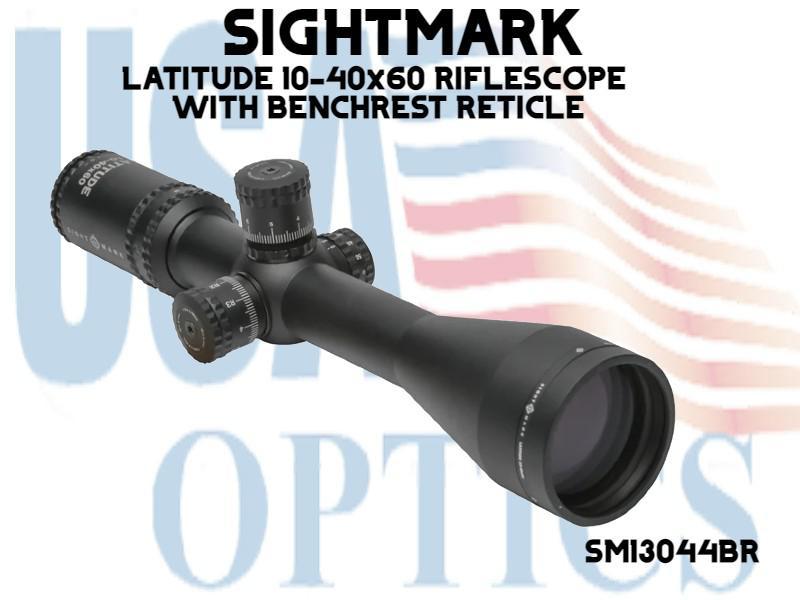 SIGHTMARK, SM13044BR, LATITUDE 10-40x60 RIFLESCOPE WITH BENCHREST RETICLE