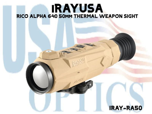 iRAYUSA, IRAY-RA50, RICO ALPHA 640 50mm THERMAL WEAPON SIGHT