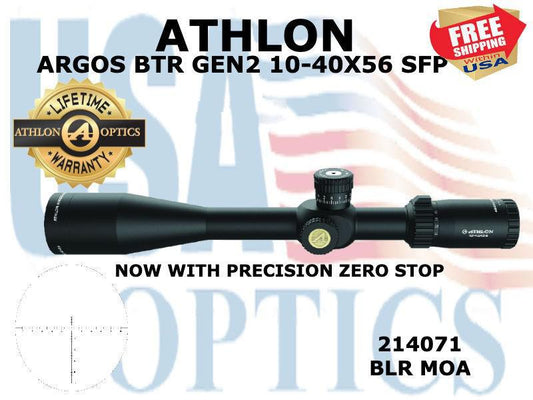 ATHLON, 214071, ARGOS BTR GEN2 10-40x56 BLR SFP MOA