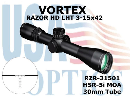 VORTEX, RZR-31501, RAZOR HD LHT 3-15x42 HSR-5i MOA