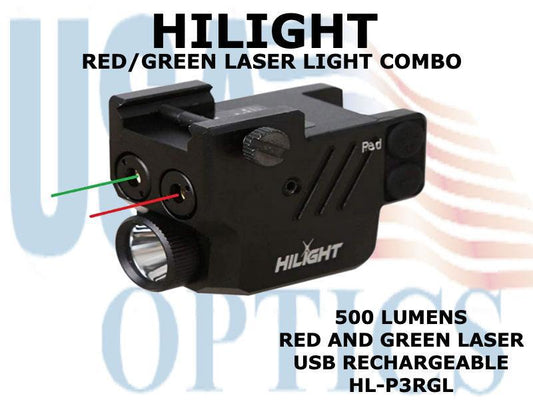 HILIGHT, HL-P3RGL, RED/GREEN LASER LIGHT COMBO
