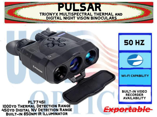 PULSAR, PL77451, TRIONYX T3 MULTISPECTRAL BINOCULARS