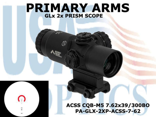 PRIMARY ARMS, PA-GLX-2XP-ACSS-762, GLx 2x Prism ACSS 7.62