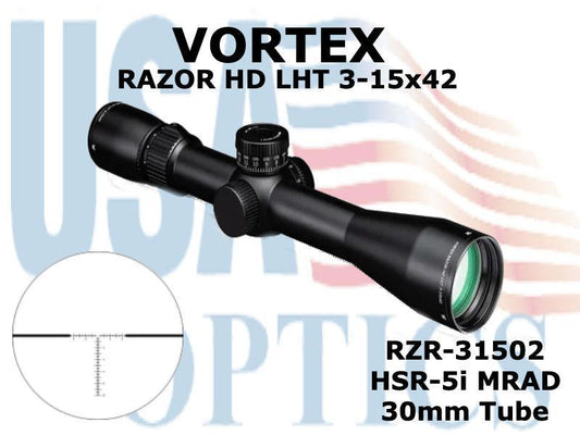 VORTEX, RZR-31502, RAZOR HD LHT 3-15x42 HSR-5i MRAD