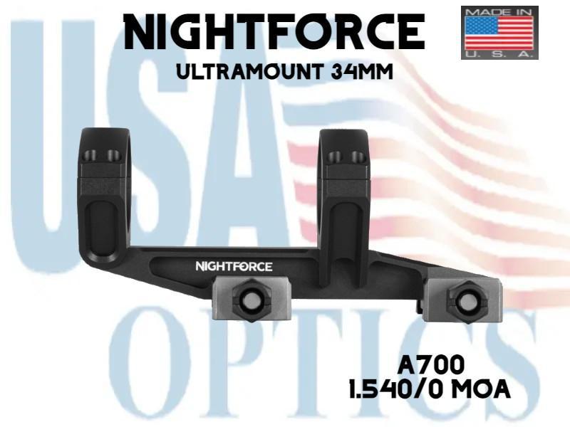 NIGHTFORCE, A700, ULTRAMOUNT 34mm 0 MOA 1.54"