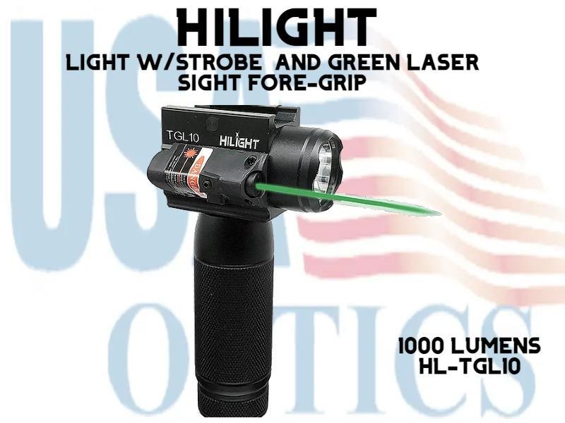 HILIGHT, HL-TGL10, TACTICAL FORE GRIP LIGHT/GREEN LASER