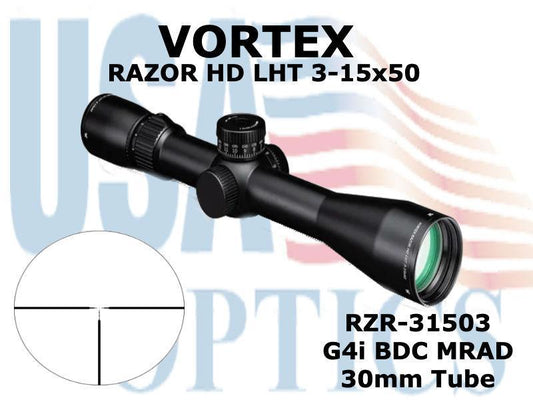 VORTEX, RZR-31503, RAZOR HD LHT 3-15x50 G4i-BDC MRAD