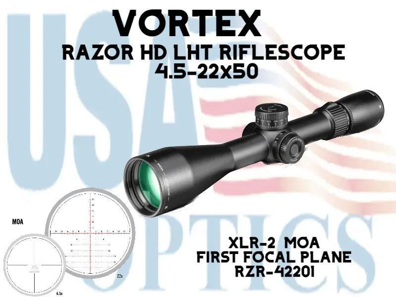 VORTEX, RZR-42201, RAZOR HD LHT 4.5-22x50 FFP XLR-2 MOA