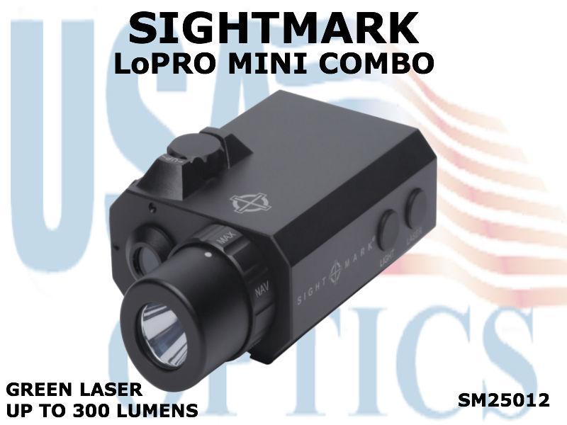 SIGHTMARK, SM25012, LoPro COMPACT FLASHLIGHT WITH GREEN LASER