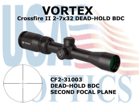 VORTEX, CF2-31003, CROSSFIRE II 2-7x32 BDC
