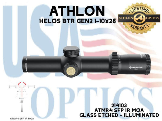 ATHLON, 214103, HELOS BTR GEN2 1-10x28 ATMR4 SFP IR MOA