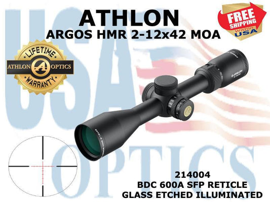 ATHLON, 214004, ARGOS HMR 2-12x42 BDC 600A SFP MOA