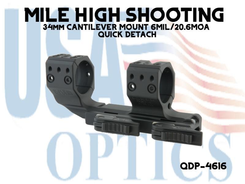 SPUHR, QDP-4616, 34mm CANTILEVER MOUNT 6MIL/20.6MOA QUICK DETACH