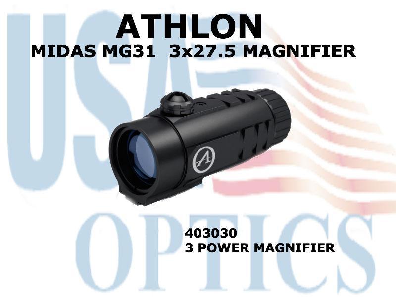 ATHLON, 403030, MIDAS MG31 - 3 x 27.5 Magnifier