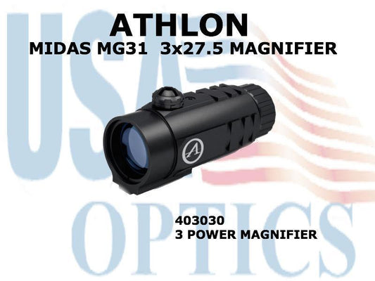 ATHLON, 403030, MIDAS MG31 - 3 x 27.5 Magnifier
