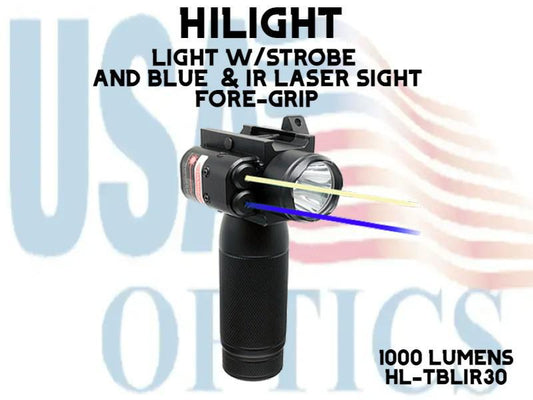 HILIGHT, HL-TBLIR30, TACTICAL GRIP LIGHT, BLUE LASER AND IR LASER