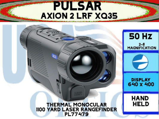 PULSAR, PL77479, AXION 2 LRF XQ35 THERMAL MONOCULAR