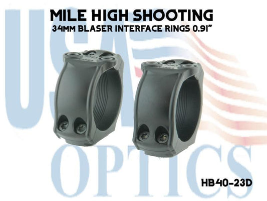 SPUHR, HB40-23D, 34mm BLASER INTERFACE RINGS 0.91"