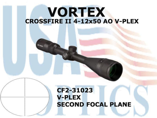 VORTEX, CF2-31023, CROSSFIRE II 4-12x50 BDC AO w/ SUNSHADE