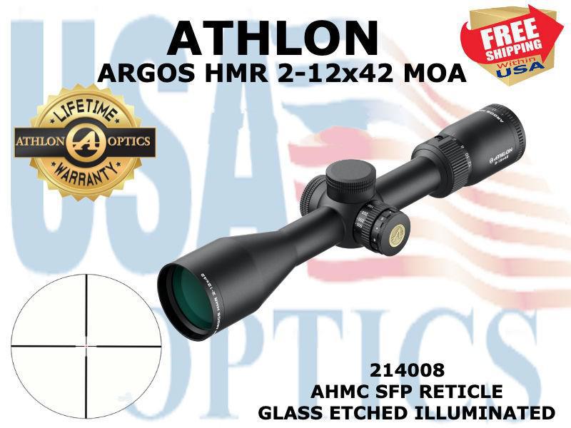 ATHLON 214008 ARGOS HMR 2 12x42 AHMC SFP MOA USA OPTICS athlon-214008-argos-hmr-2-12x42-ahmc-sfp-moa-usa-optics