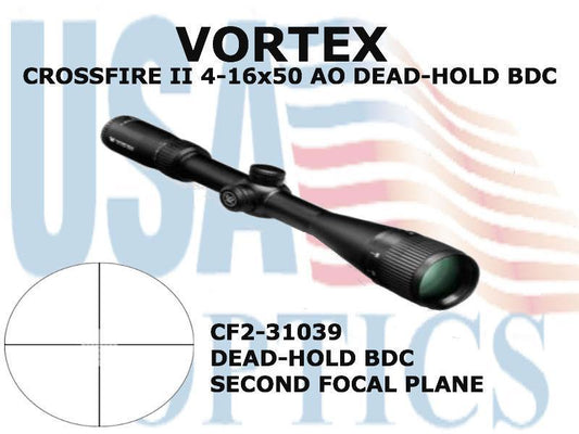 VORTEX, CF2-31039, CROSSFIRE II 4-16x50 AO BDC