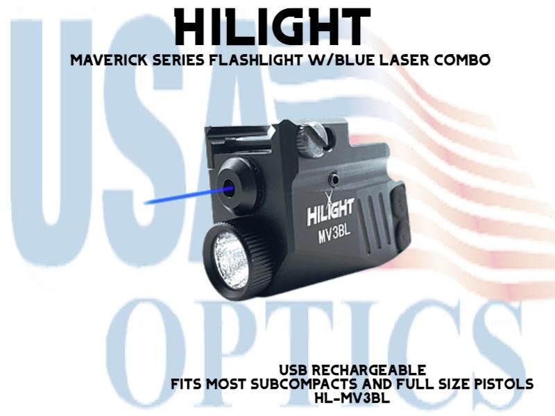 HILIGHT, HL-MV3BL, MAVERICK SERIES - FLASHLIGHT W/BLUE LASER COMBO
