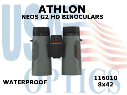 ATHLON, 116010, NEOS G2 8x42 HD BINOCULARS