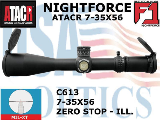NIGHTFORCE, C613, ATACR 7-35x56 F1 Mil-XT