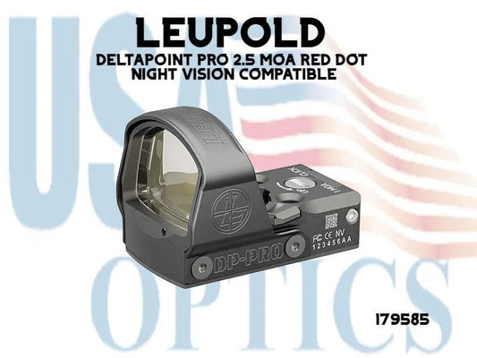 LEUPOLD, 179585, DELTAPOINT PRO 2.5 MOA RED DOT NIGHT VISION COMPATIBLE