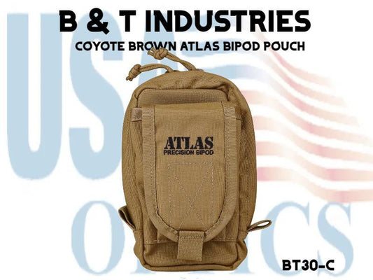 B & T INDUSTRIES, BT30-C, COYOTE BROWN ATLAS BIPOD POUCH
