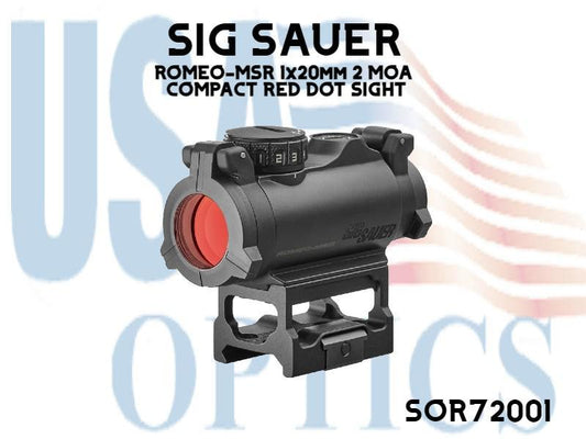 SIG SAUER, SOR72001, ROMEO-MSR 1x20mm 2 MOA COMPACT RED DOT SIGHT
