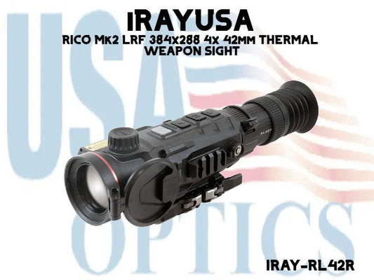 iRAYUSA, IRAY-RL42R, RICO Mk2 LRF 384x288 4x 42mm THERMAL WEAPON SIGHT