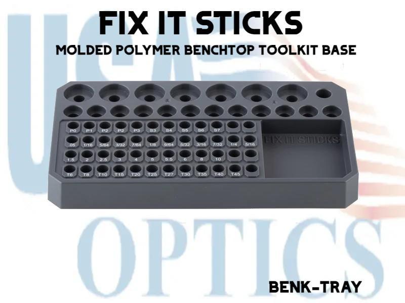 FIX IT STICKS, BENK-TRAY, MOLDED POLYMER BENCHTOP TOOLKIT BASE