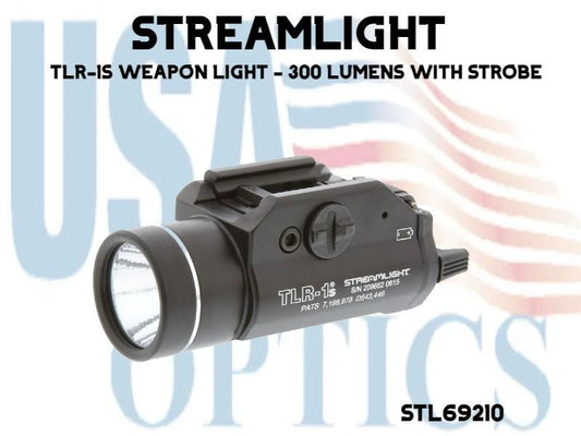 STREAMLIGHT, STL69210, TLR-1S WEAPON LIGHT - 300 LUMENS WITH STROBE