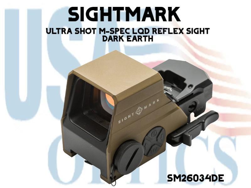 SIGHTMARK, SM26034DE, ULTRA SHOT M-SPEC LQD REFLEX SIGHT - DARK EARTH