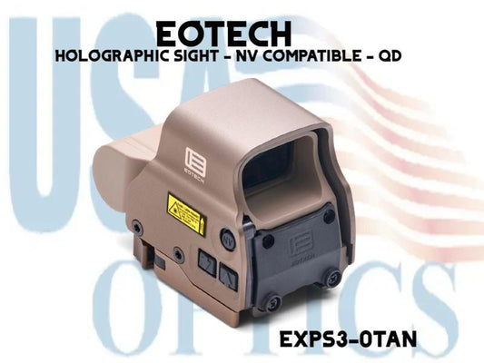 EoTECH, EXPS3-0Tan, HOLOGRAPHIC SIGHT - NV COMPATIBLE - QD TAN