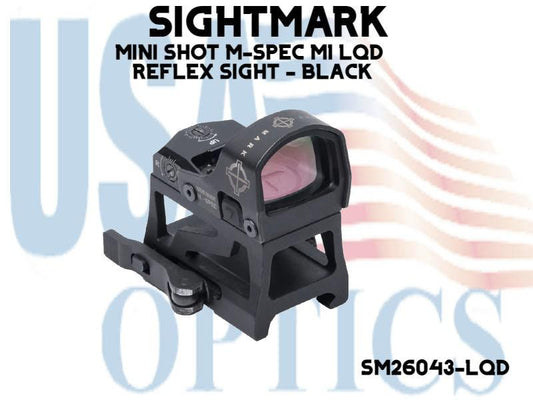 SIGHTMARK, SM26043-LQD, MINI SHOT M-SPEC M1 LQD REFLEX SIGHT - BLACK